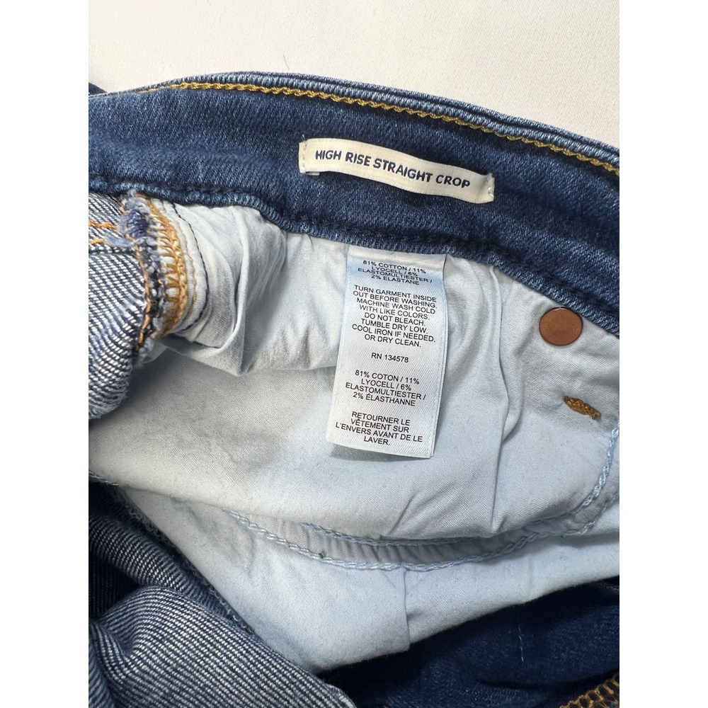 Vineyard Vines Womens Jeans Size 29 Dark Wash Raw‎ Hem Straight Leg - Picture 9 of 9